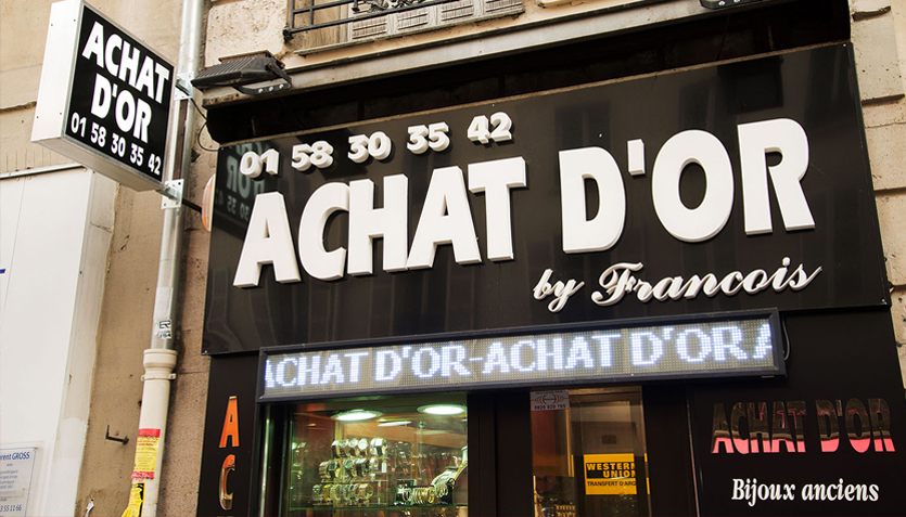 Achat d'or Paris (75)